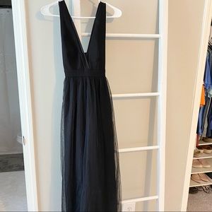 Long black formal dress